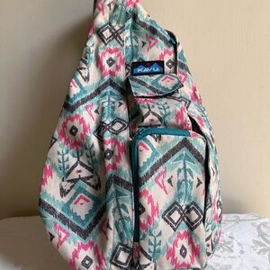 KAVU Rope Sling Pack in Aqua.KAVU